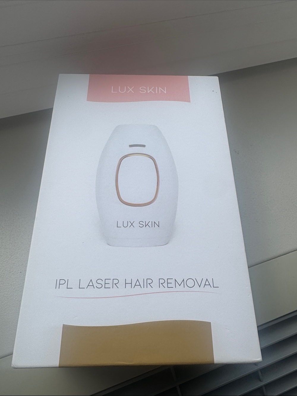 White & Gold IPL Laser Hair Removal Device